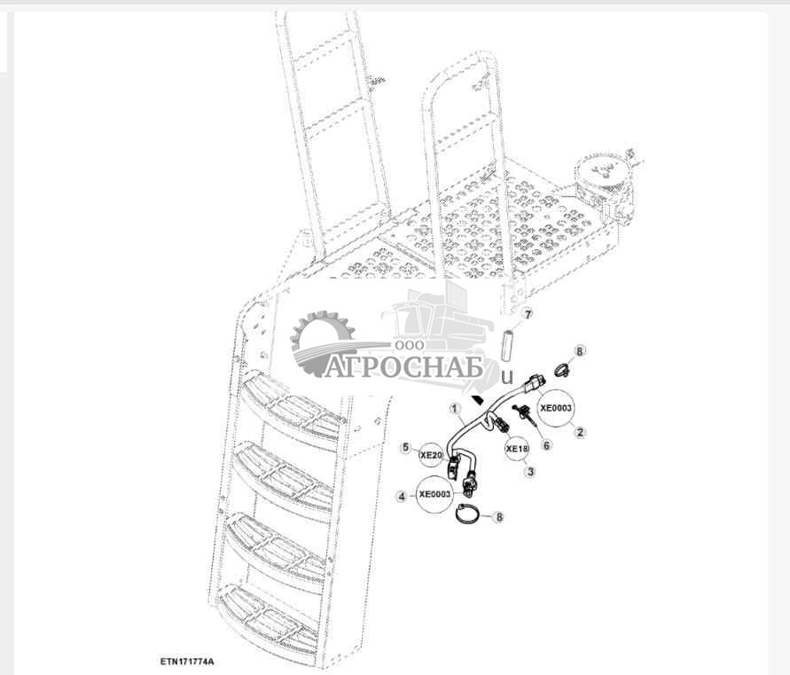 Wiring Harness, Ladder Extension 